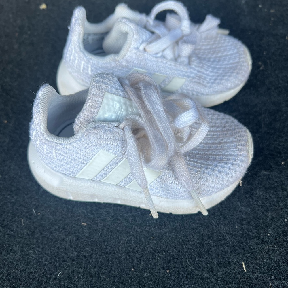 Adidas Kids White Sneakers